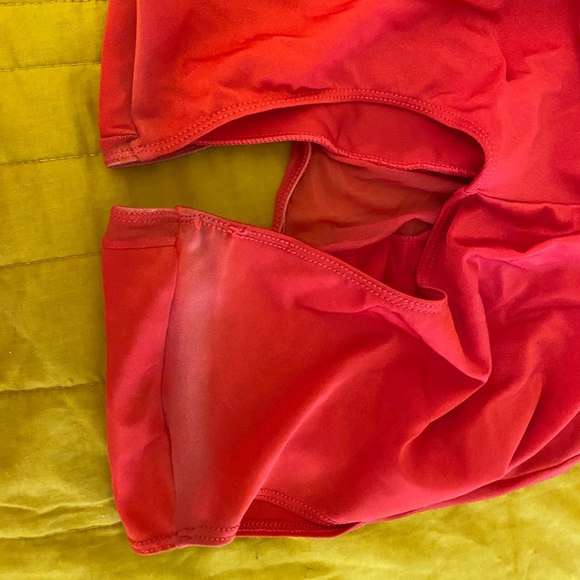 American Apparel mesh bodysuit red size XL great condition - Picture 4 of 4